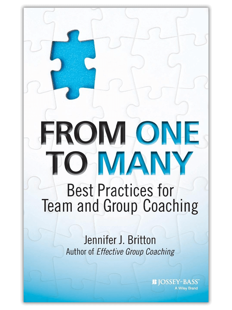 From One to Many Best Practices for Team and Group Coaching book by Jennifer Britton