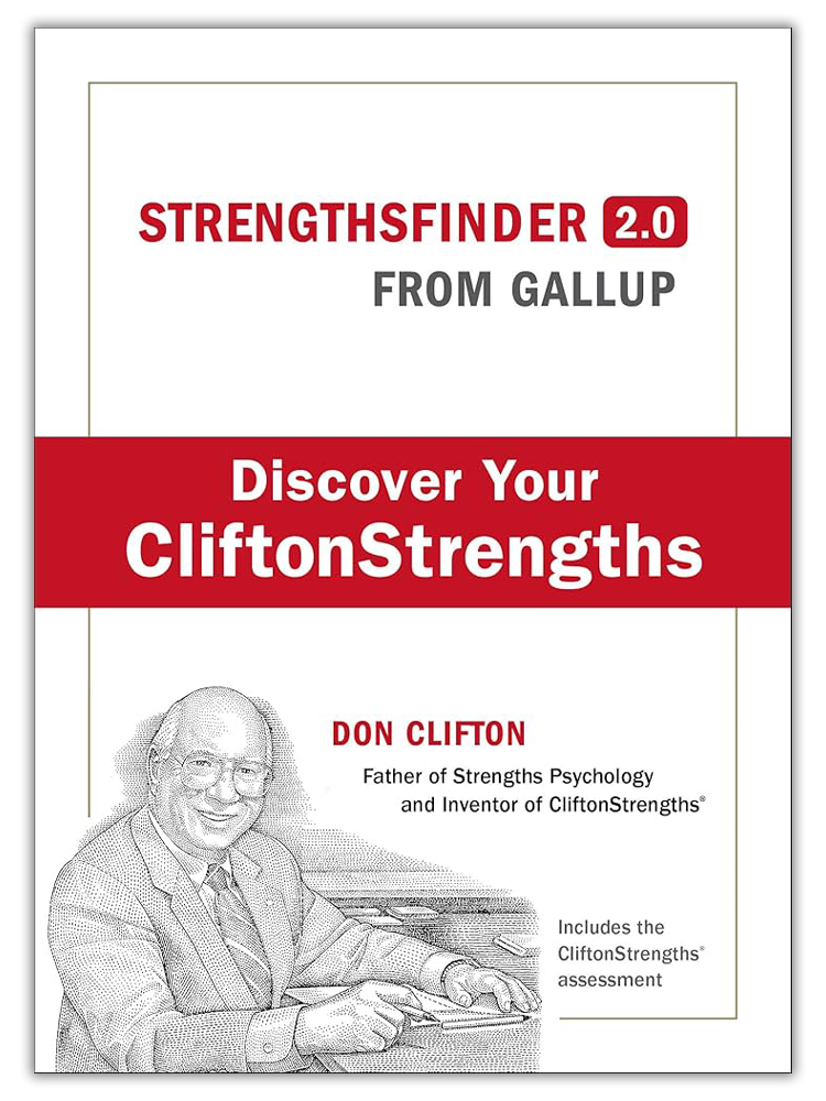 StrengthsFinder 2.0 book cover by Tom Rath, required textbook for Strengths-Based Coaching training