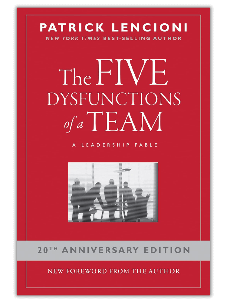 The Five Dysfunctions of a Team book by Patrick Lencioni for team coaching training